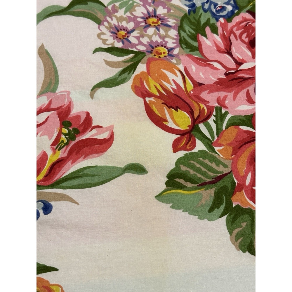 Vtg Ralph Lauren Southampton Shower Curtain Beach House Cotton Floral 66" x 70" - Picture 6 of 7